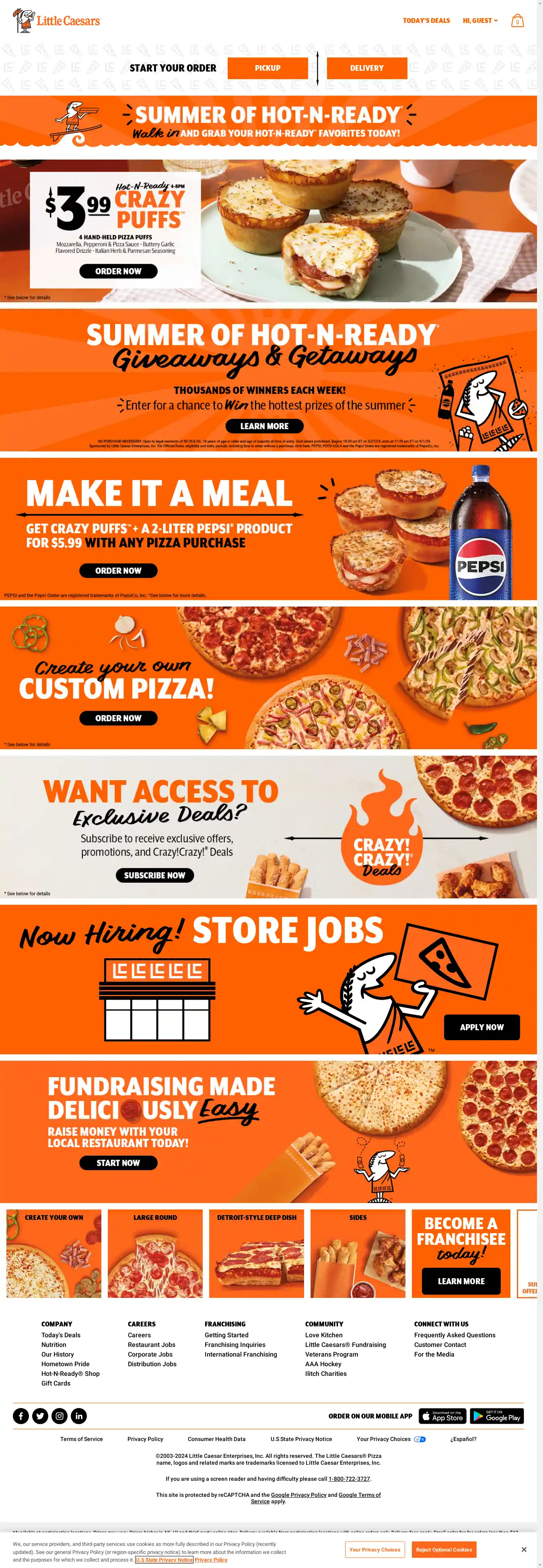 Desktop Screenshot for littlecaesars.com