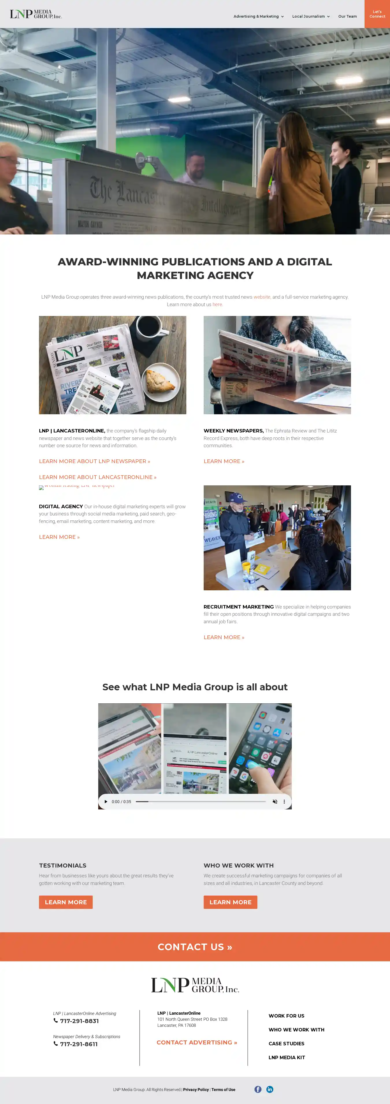 Desktop Screenshot for lnpmediagroup.com