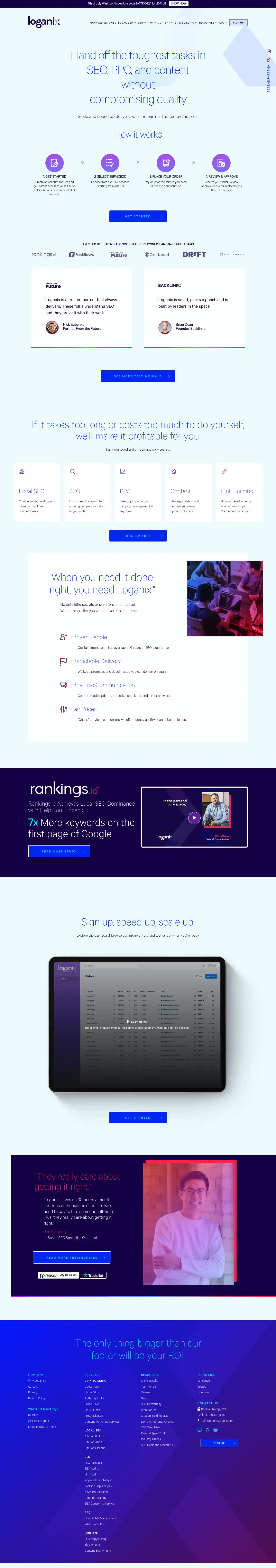 Desktop Screenshot for loganix.com
