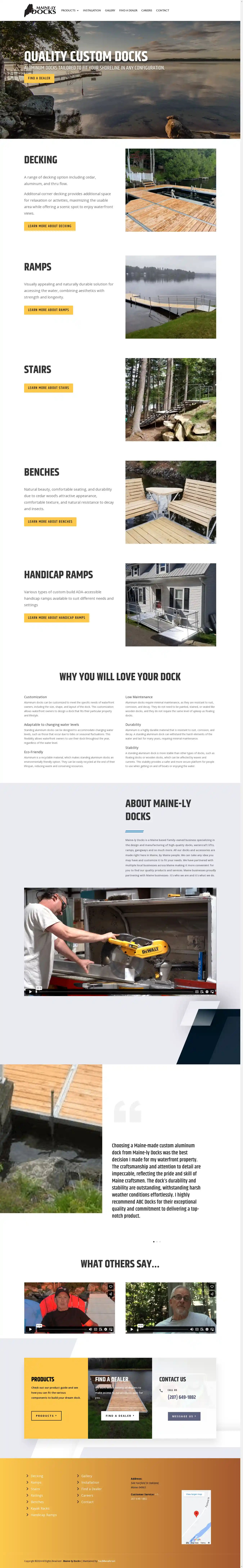 Desktop Screenshot for mainelydocks.com