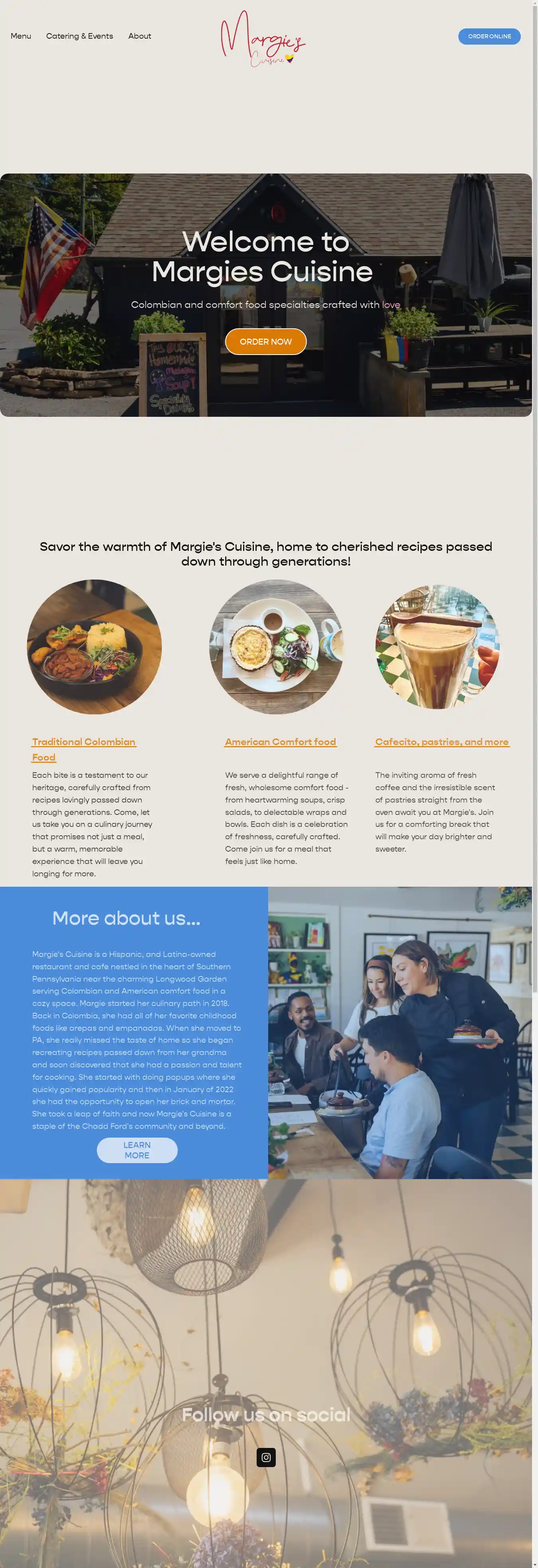 Desktop Screenshot for margiescuisinellc.com