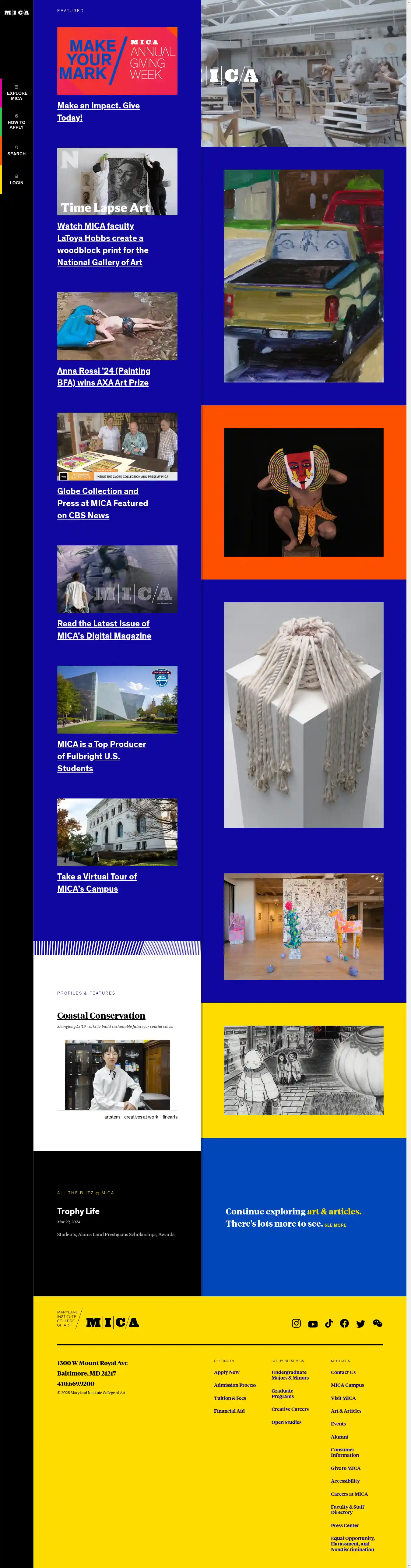 Desktop Screenshot for mica.edu