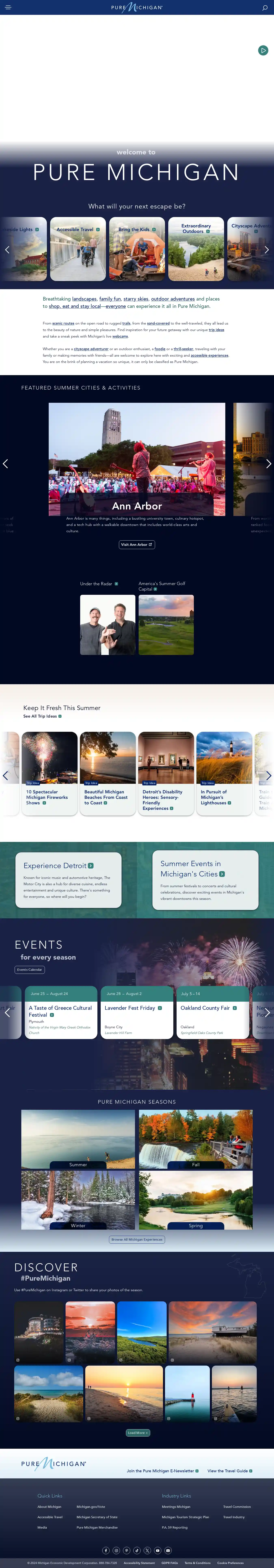 Desktop Screenshot for michigan.org