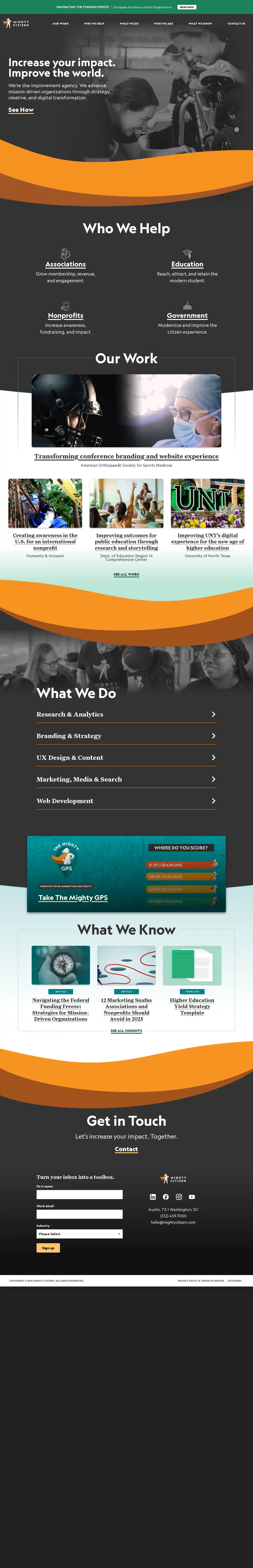 Desktop Screenshot for mightycitizen.com