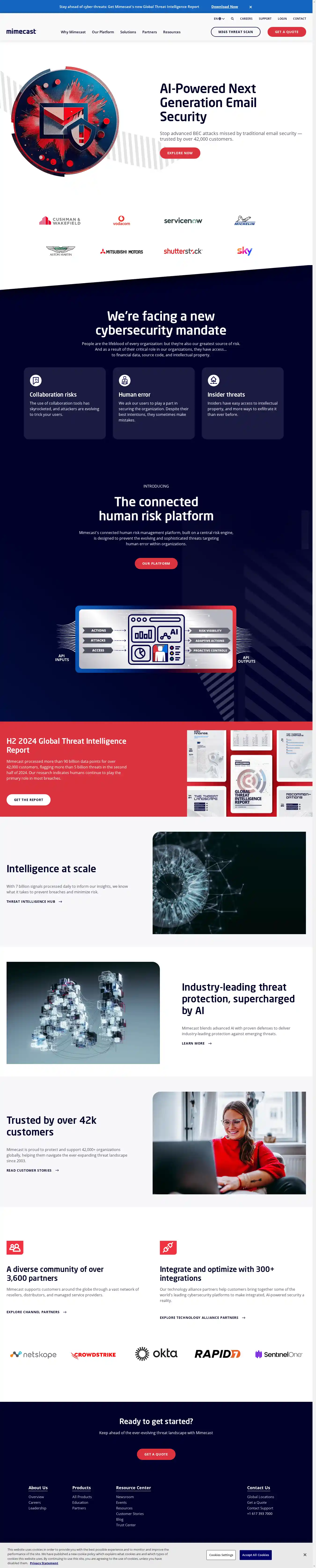 Desktop Screenshot for mimecast.com