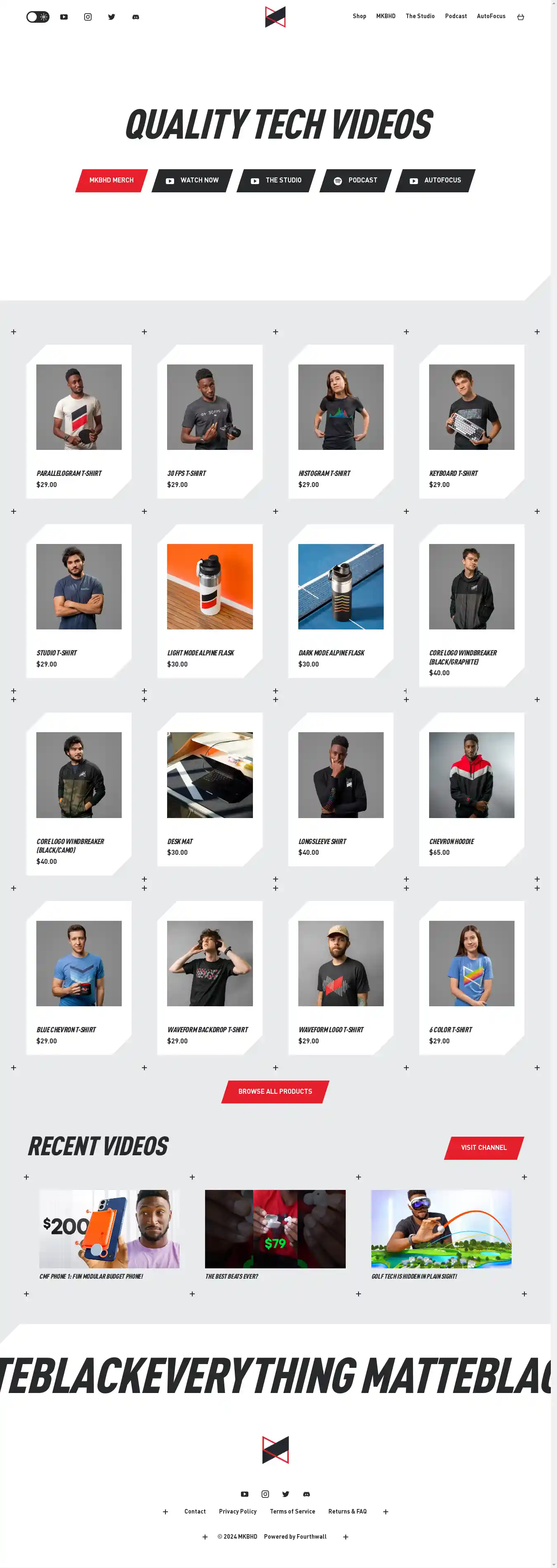 Desktop Screenshot for mkbhd.com