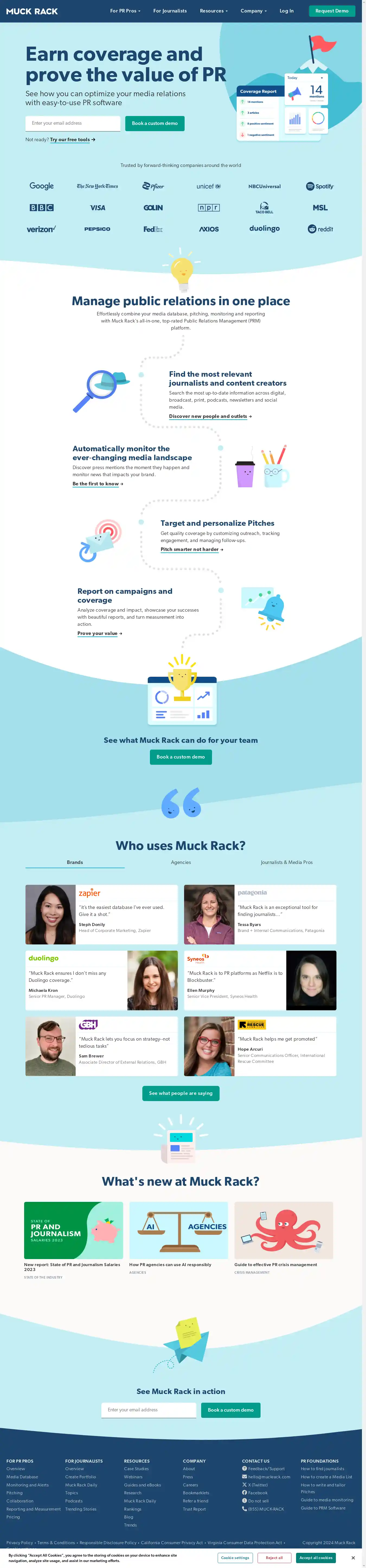 Desktop Screenshot for muckrack.com