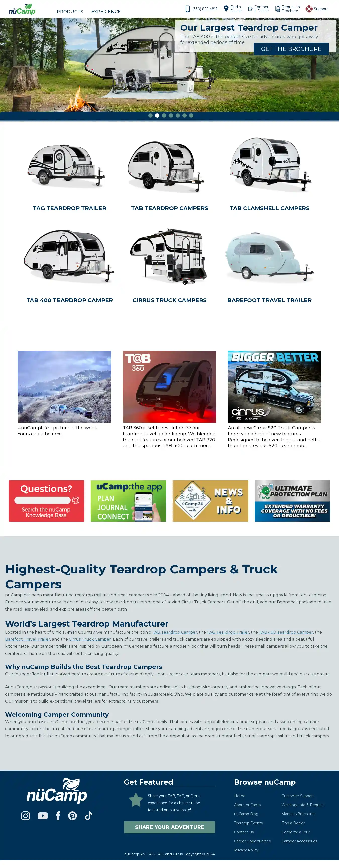 Desktop Screenshot for nucamprv.com