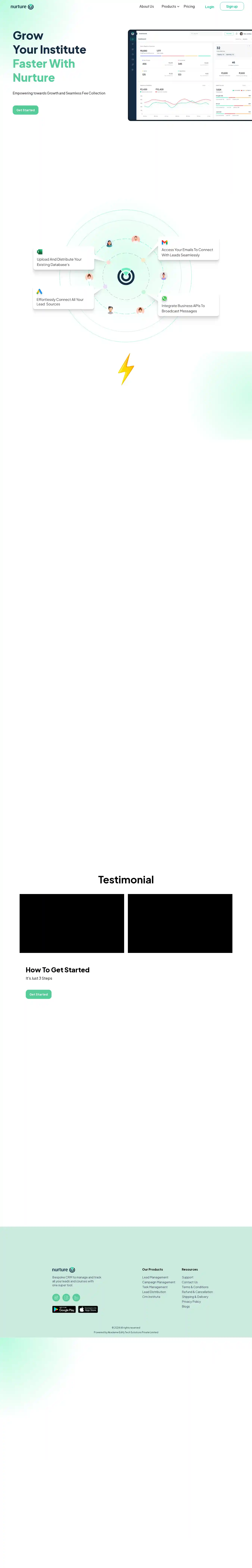 Desktop Screenshot for nurturecrm.in