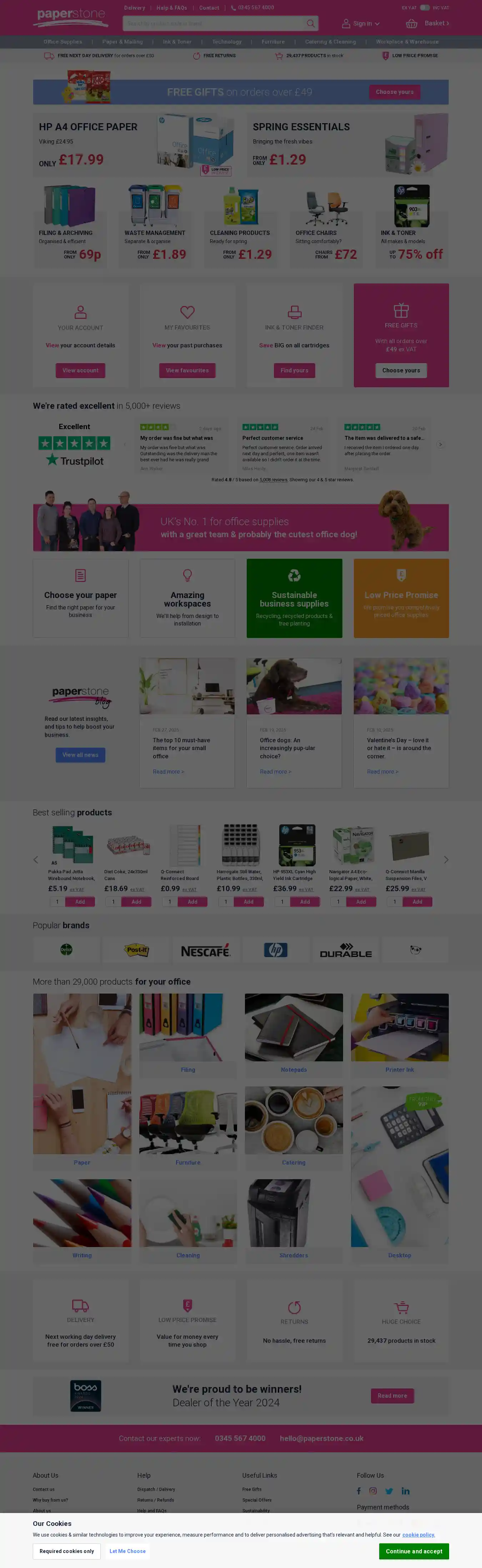 Desktop Screenshot for paperstone.co.uk