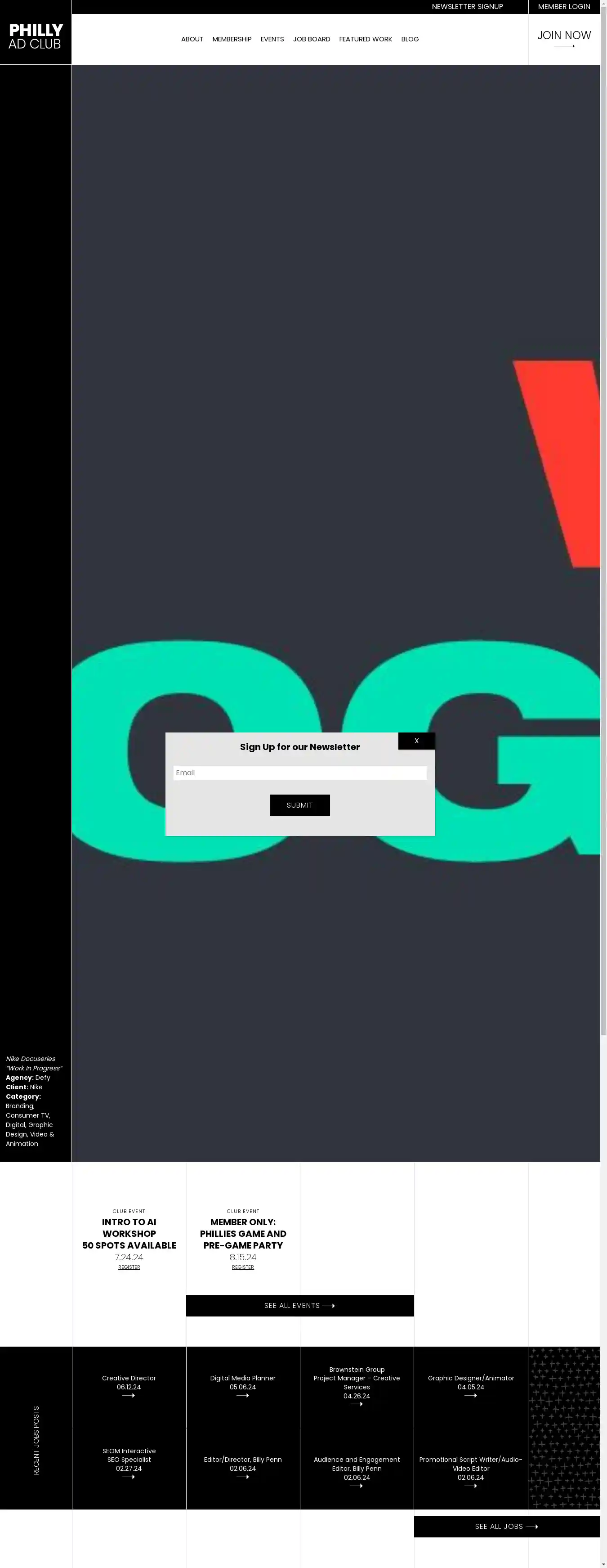 Desktop Screenshot for phillyadclub.com