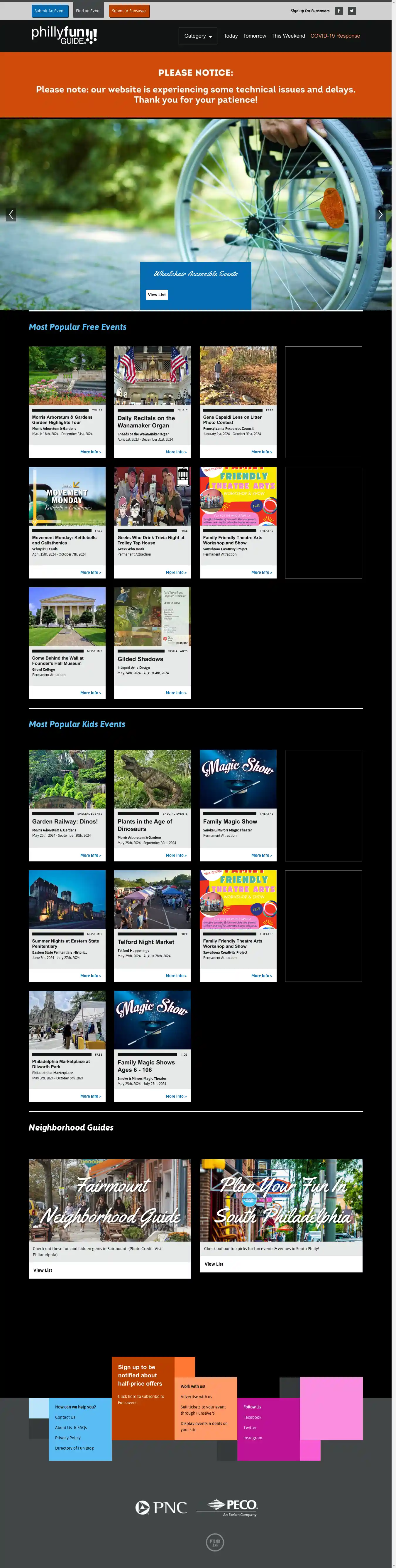 Desktop Screenshot for phillyfunguide.com