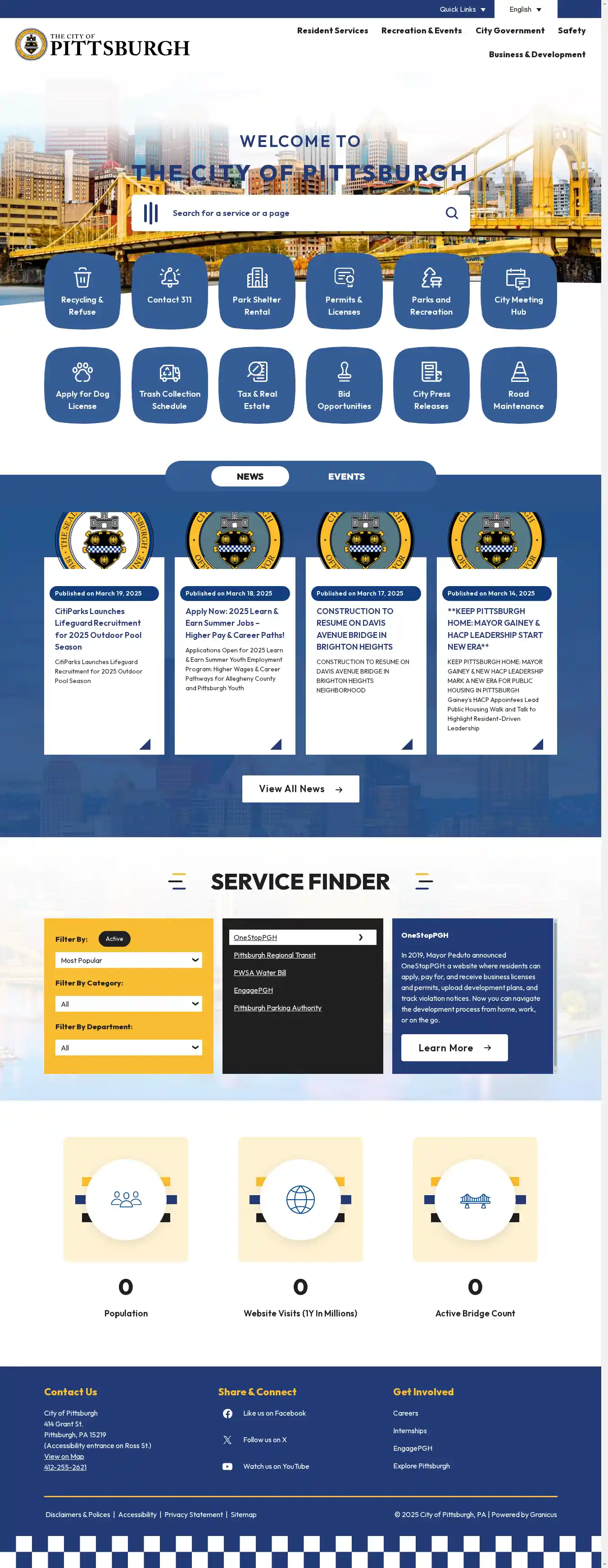 Desktop Screenshot for pittsburghpa.gov