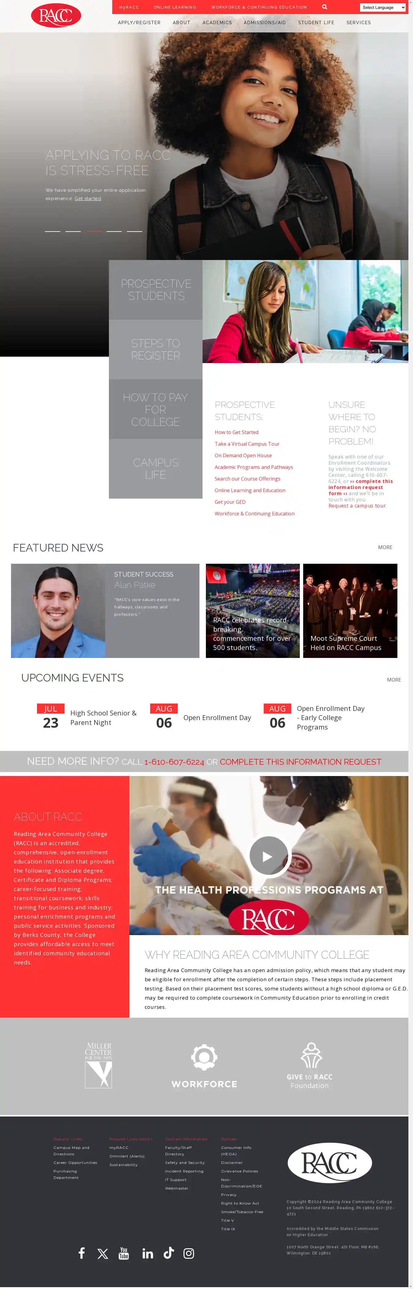 Desktop Screenshot for racc.edu