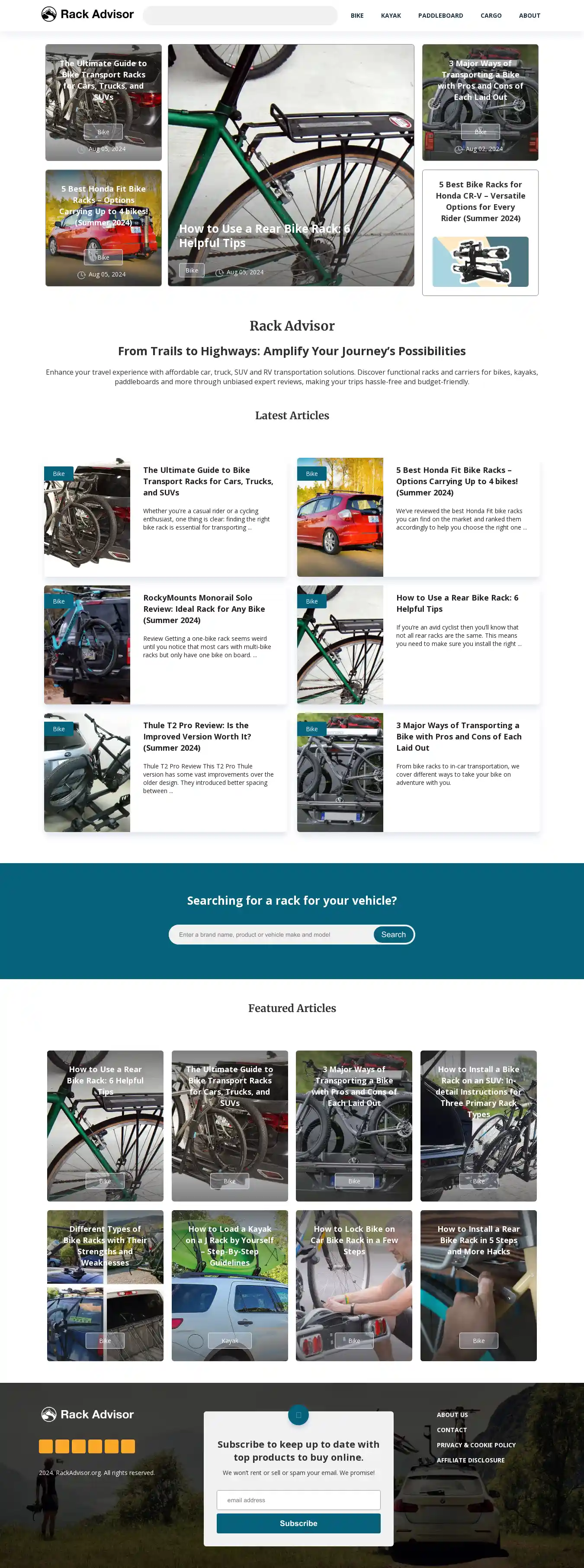 Desktop Screenshot for rackadvisor.org