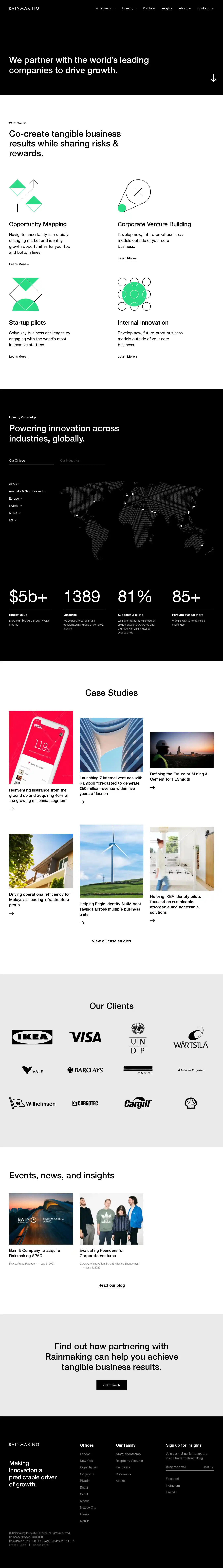 Desktop Screenshot for rainmaking.io