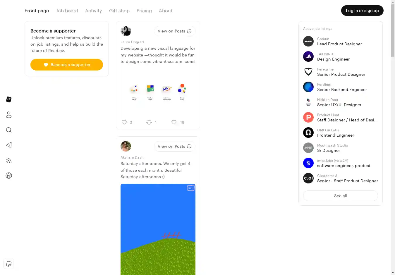 Desktop Screenshot for read.cv