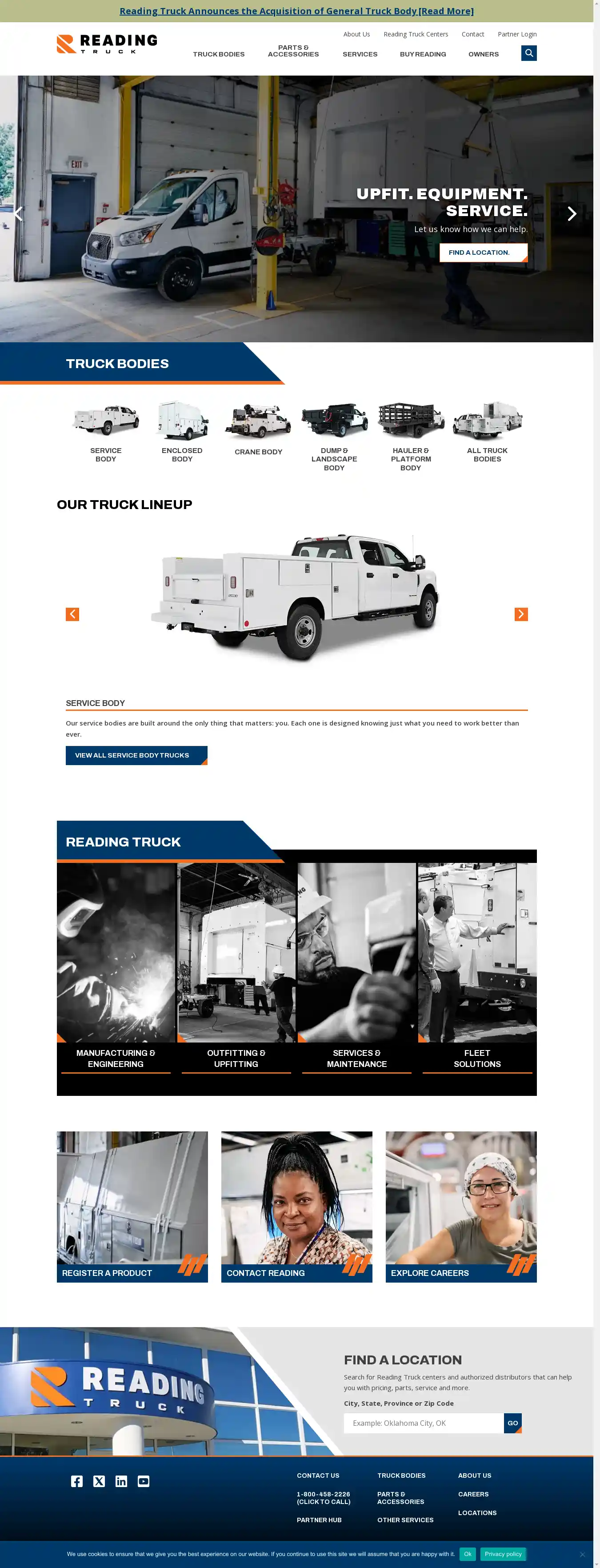 Desktop Screenshot for readingtruck.com