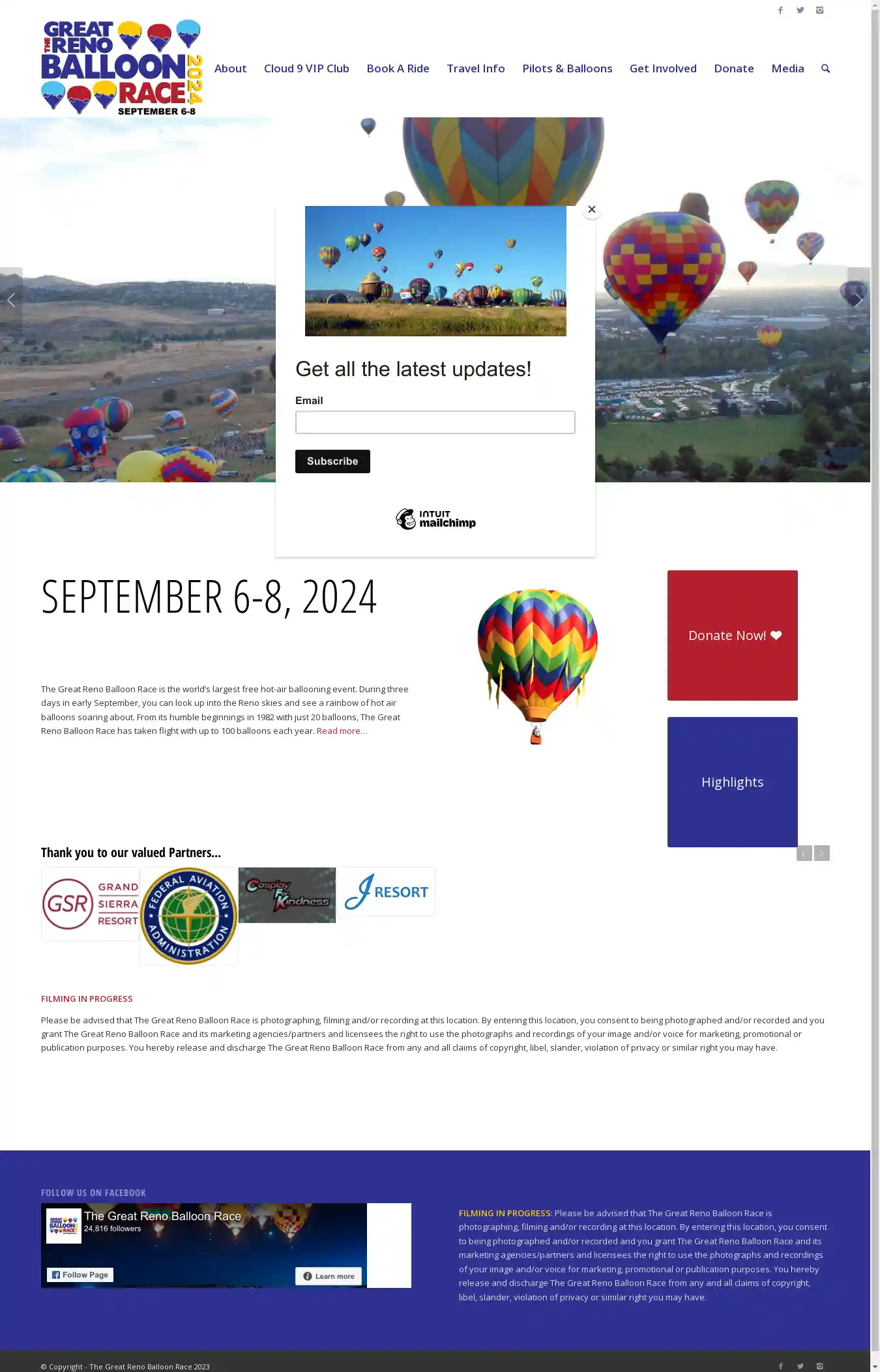 Desktop Screenshot for renoballoon.com