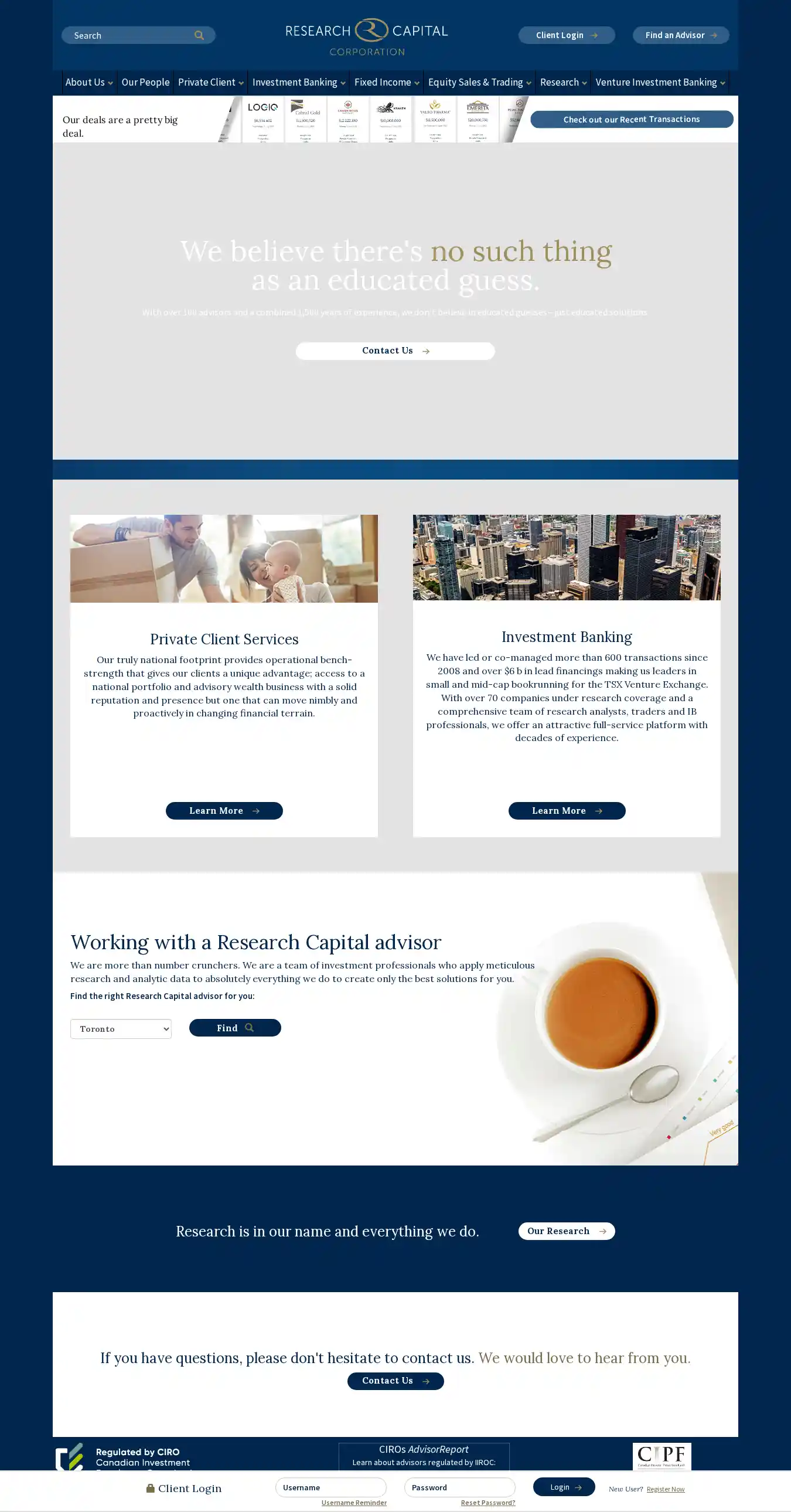 Desktop Screenshot for researchcapital.com