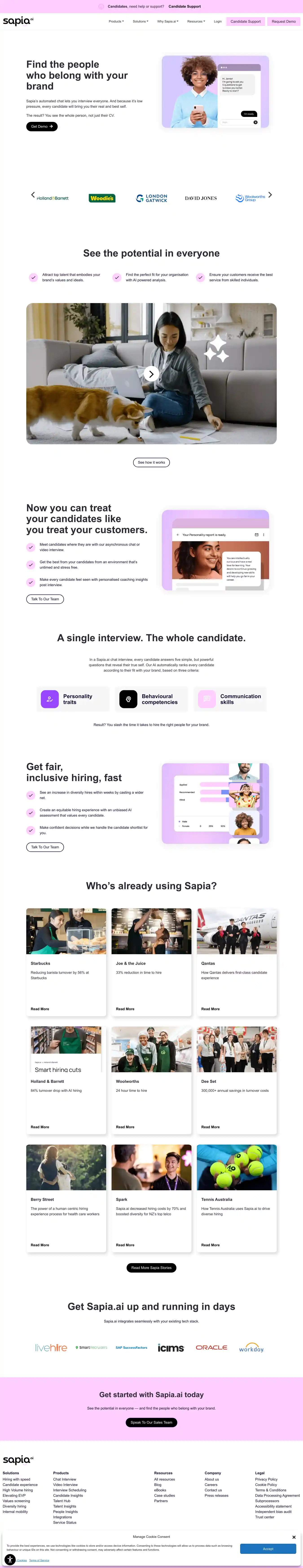 Desktop Screenshot for sapia.ai