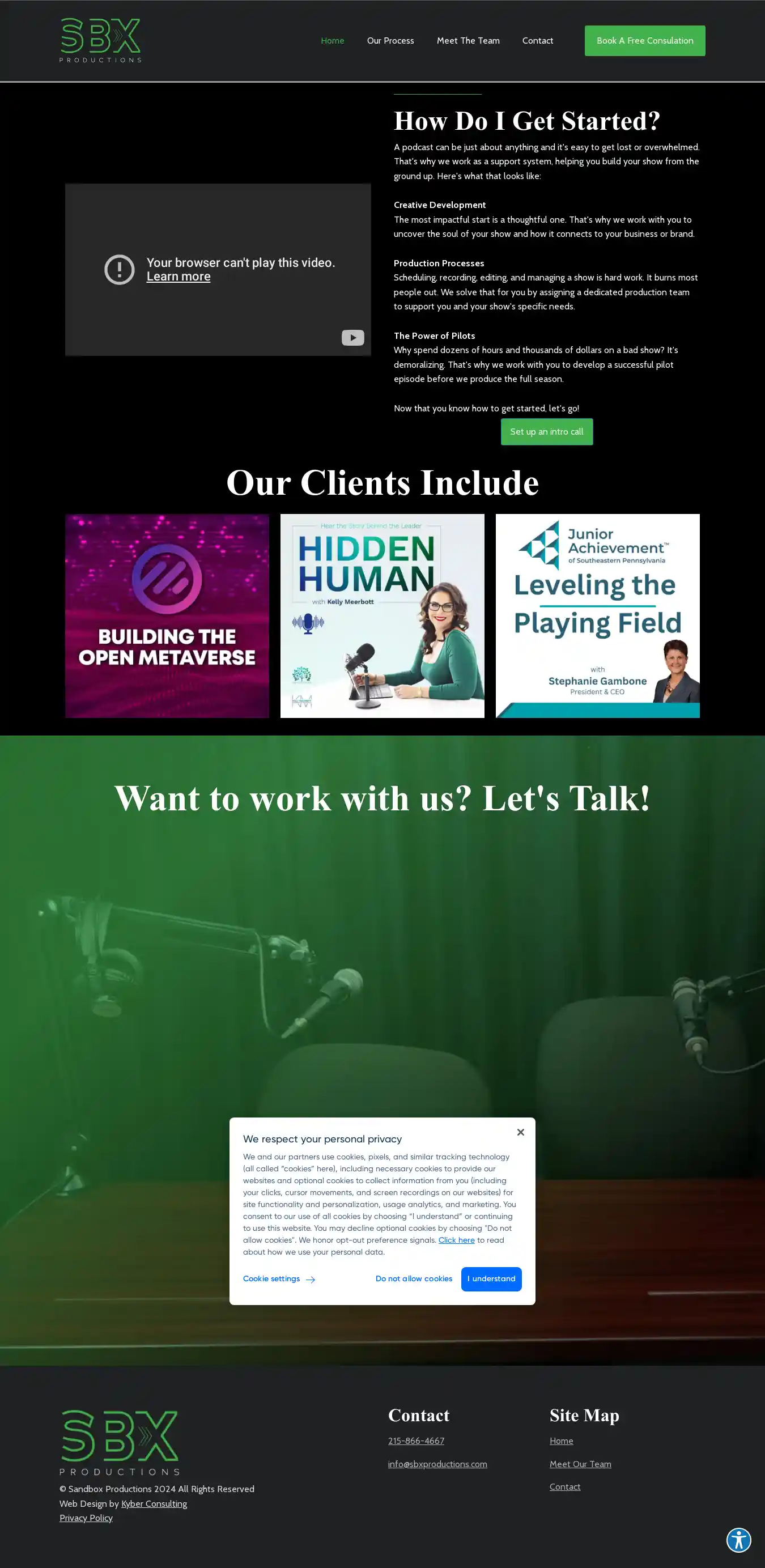 Desktop Screenshot for sbxproductions.com