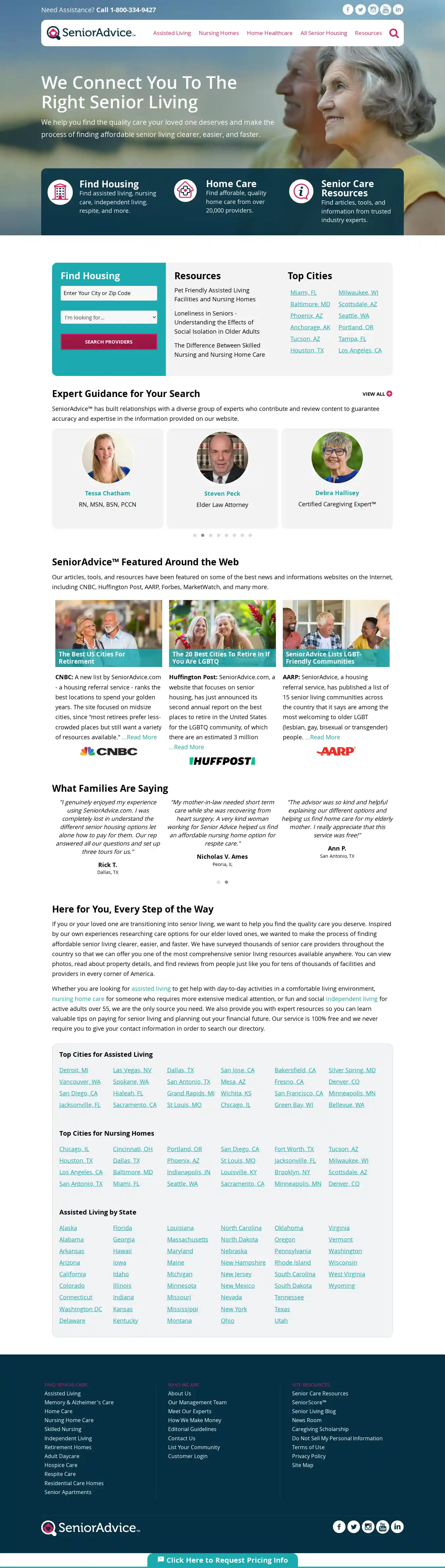 Desktop Screenshot for senioradvice.com