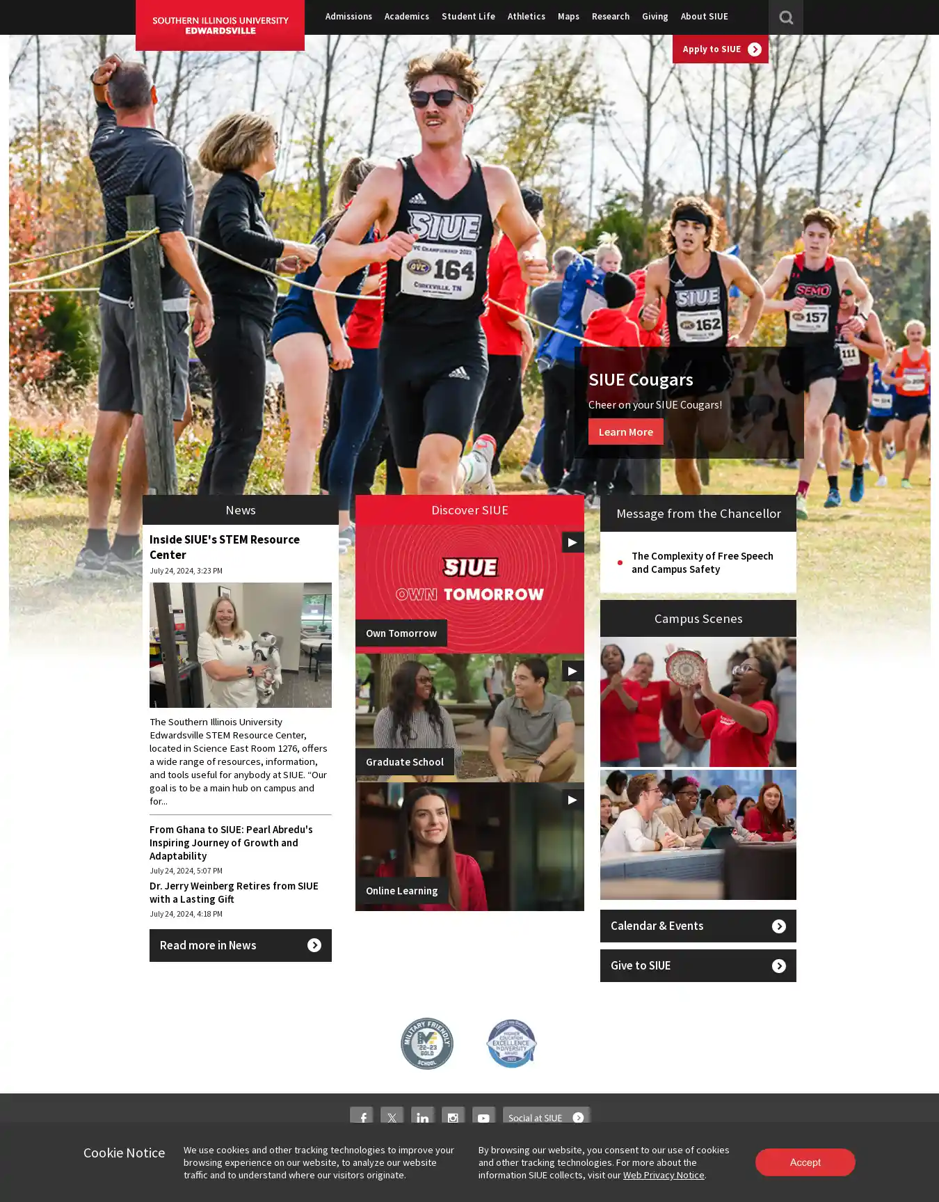 Desktop Screenshot for siue.edu