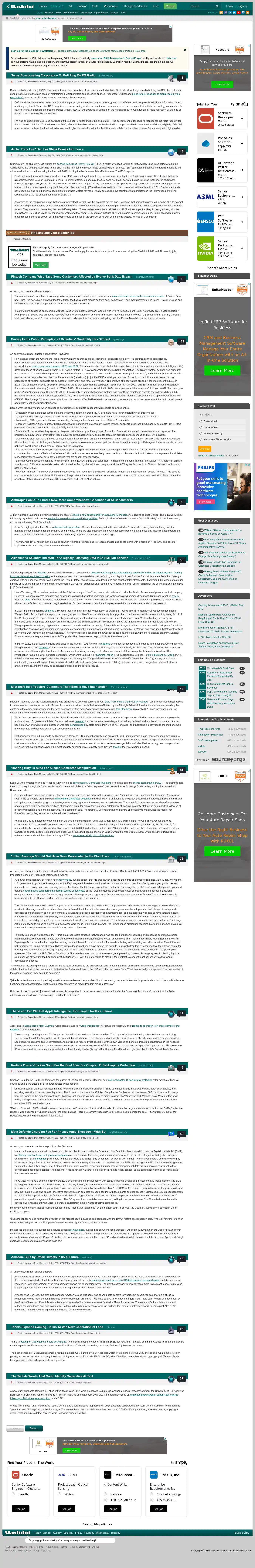 Desktop Screenshot for slashdot.org