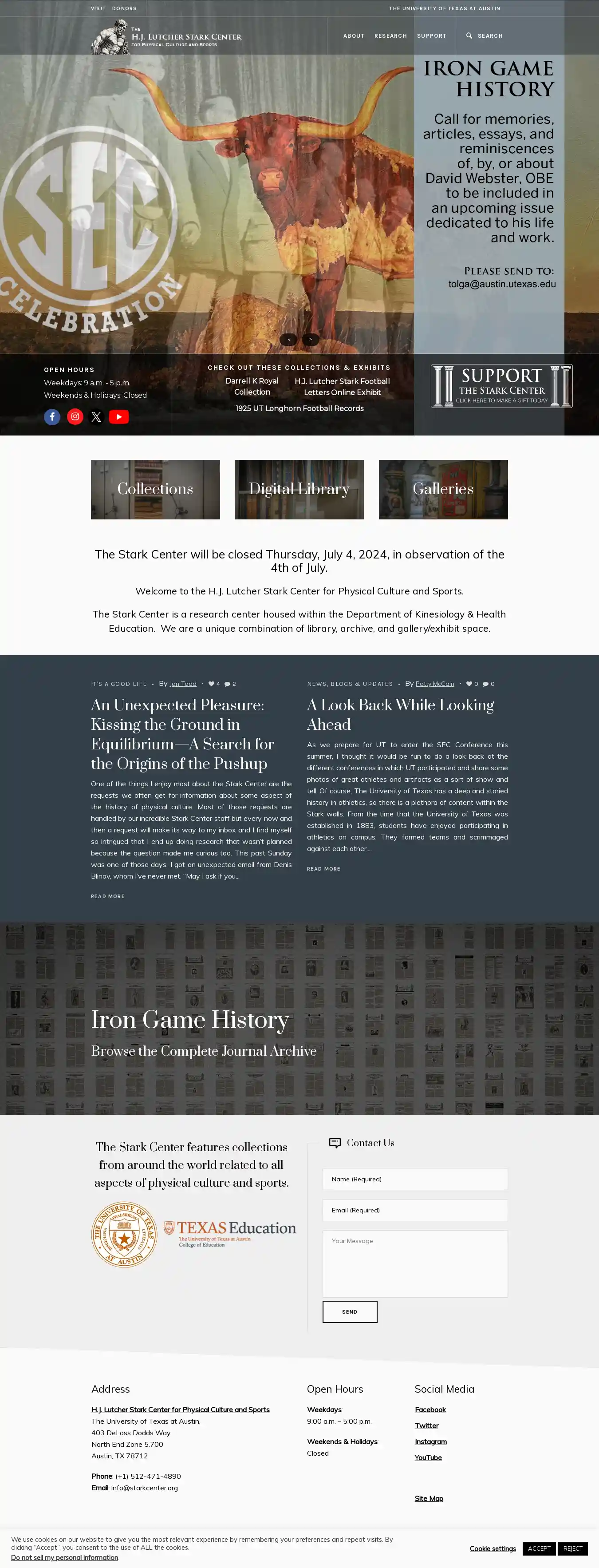 Desktop Screenshot for starkcenter.org