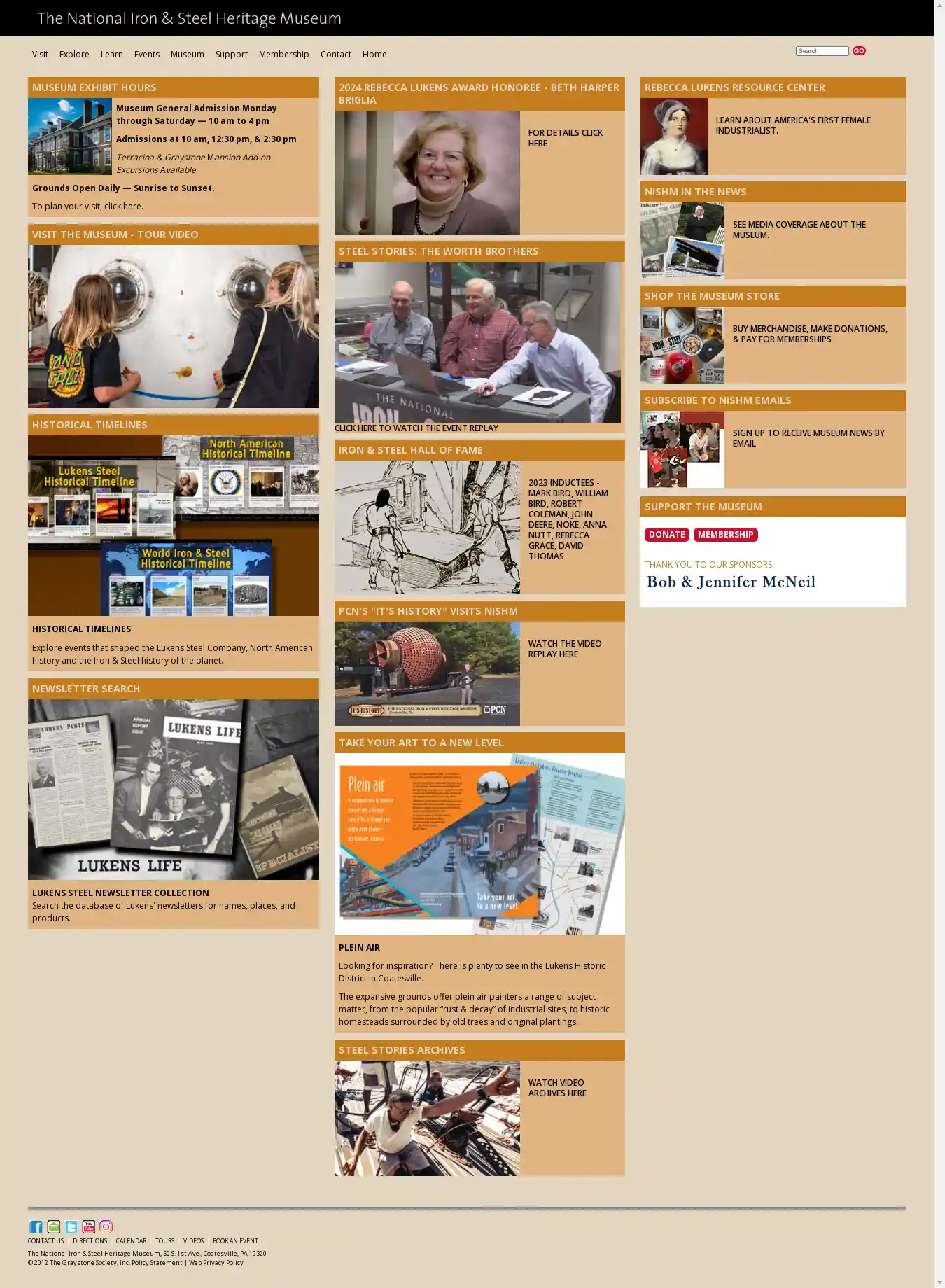 Desktop Screenshot for steelmuseum.org