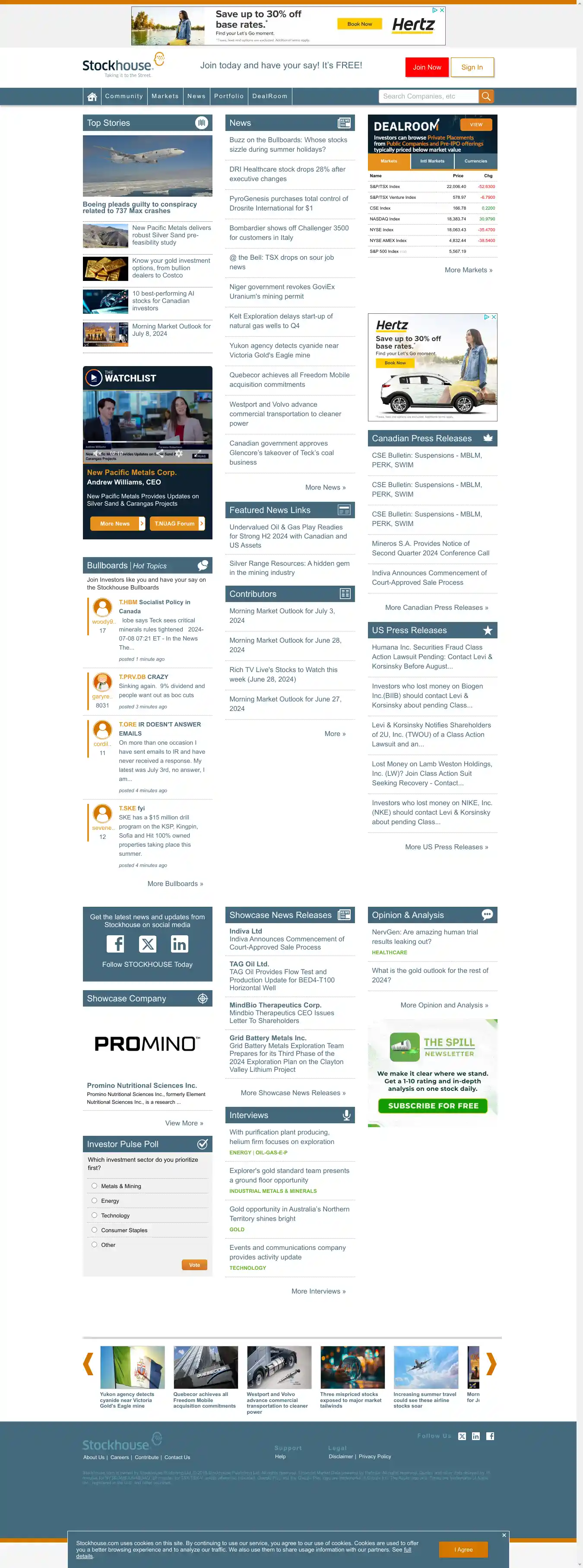 Desktop Screenshot for stockhouse.com