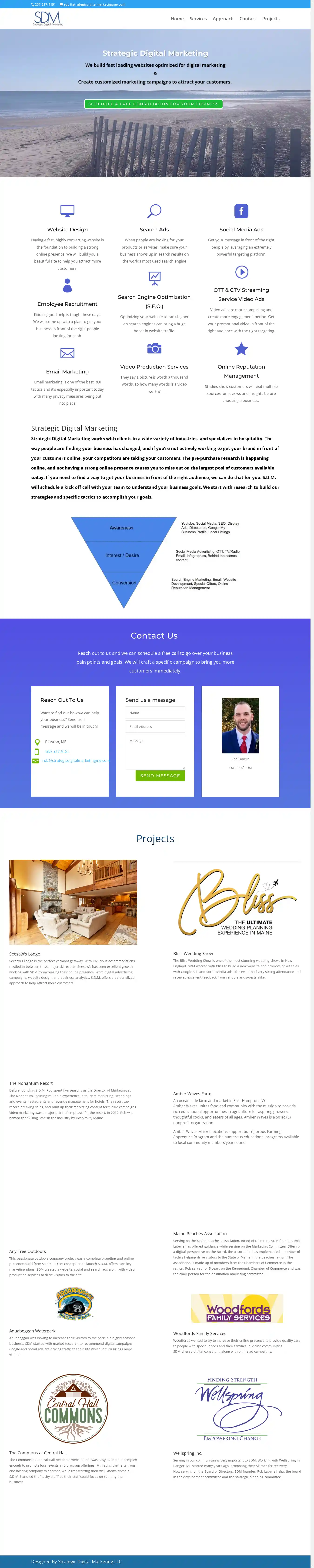 Desktop Screenshot for strategicdigitalmarketingme.com