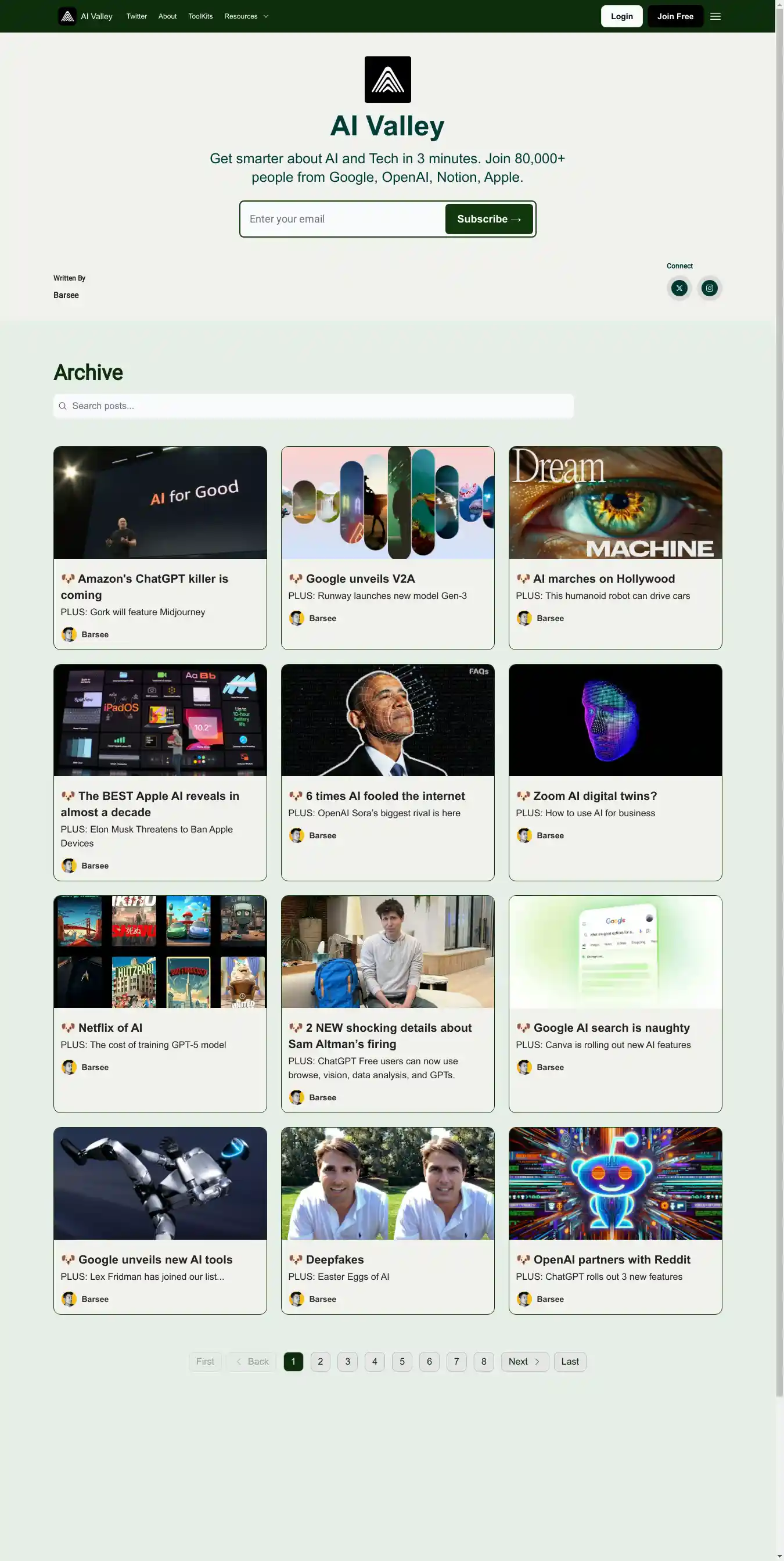 Desktop Screenshot for theaivalley.com