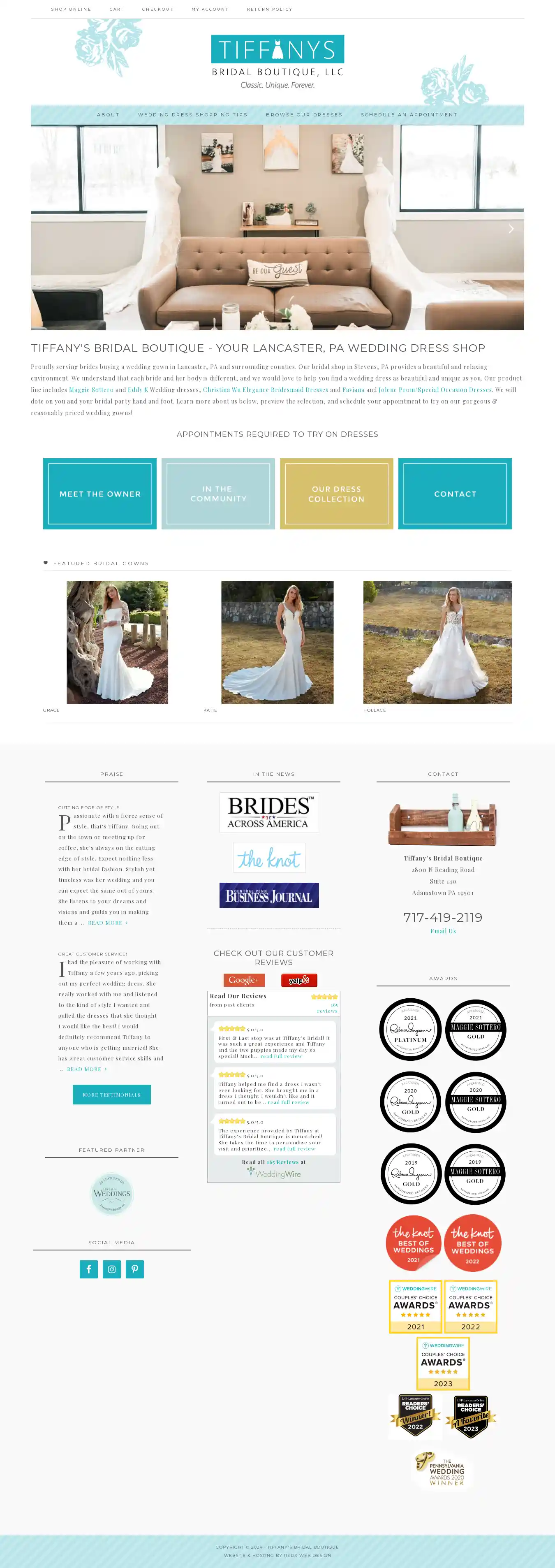 Desktop Screenshot for tiffanysbridalboutique.com