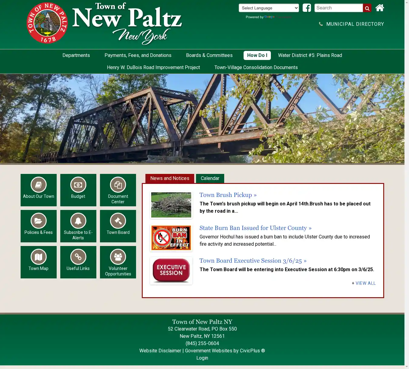 Desktop Screenshot for townofnewpaltz.org