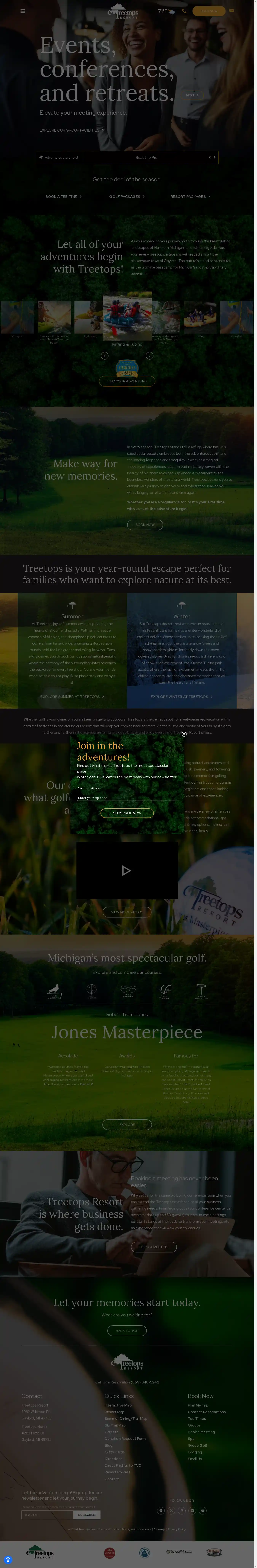 Desktop Screenshot for treetops.com
