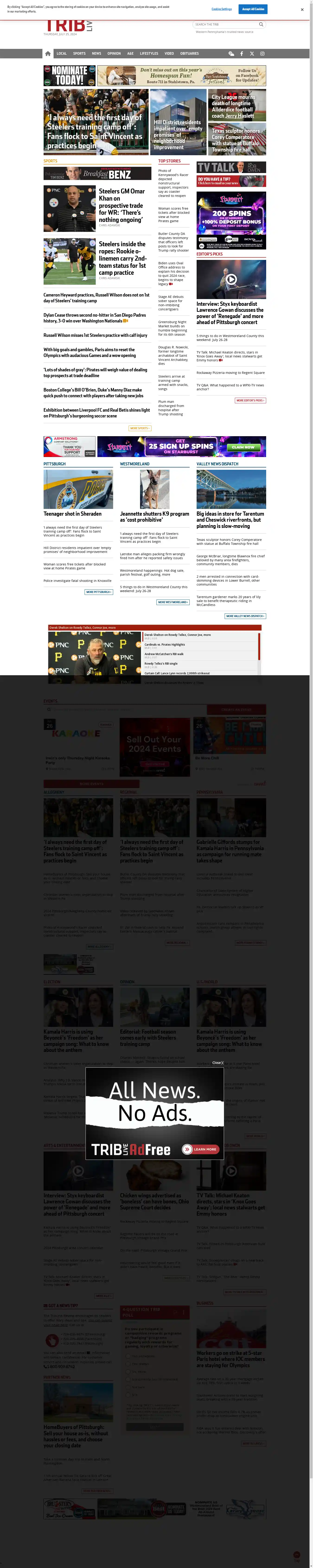 Desktop Screenshot for triblive.com