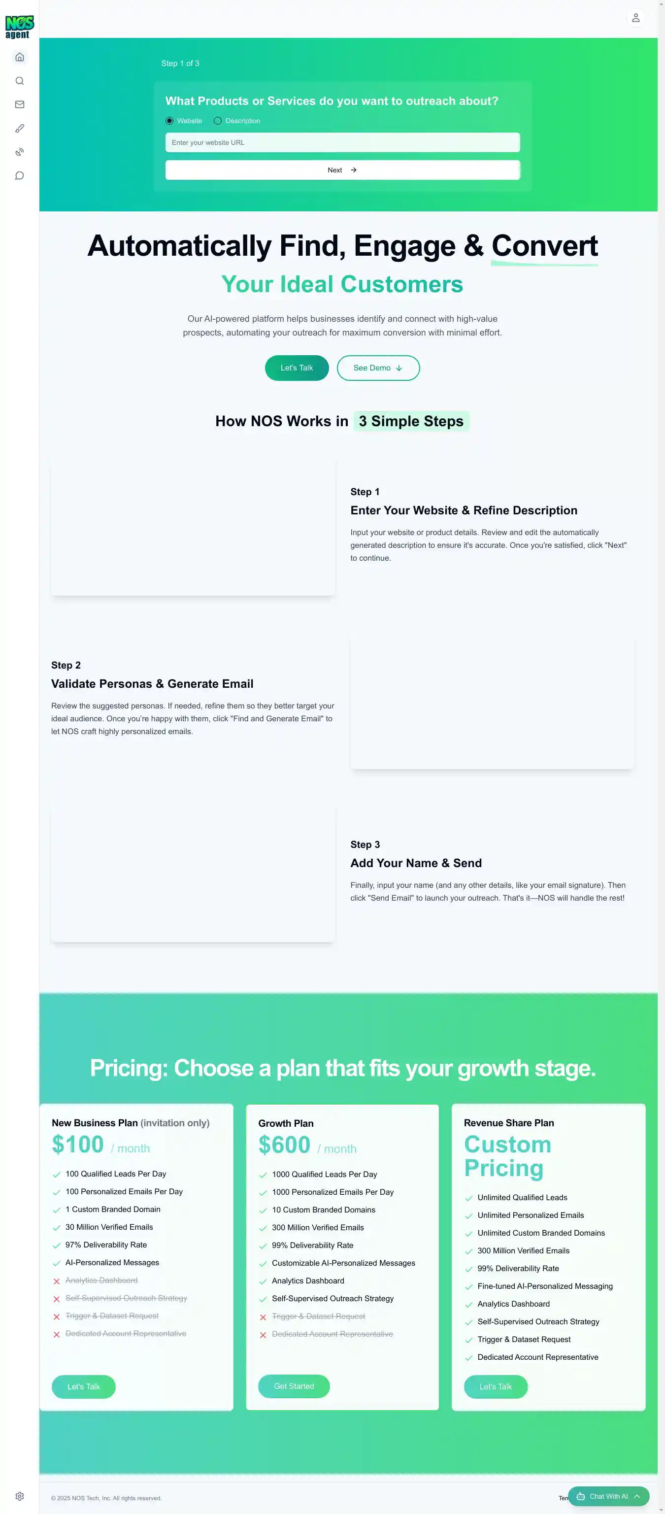 Desktop Screenshot for trynosai.com