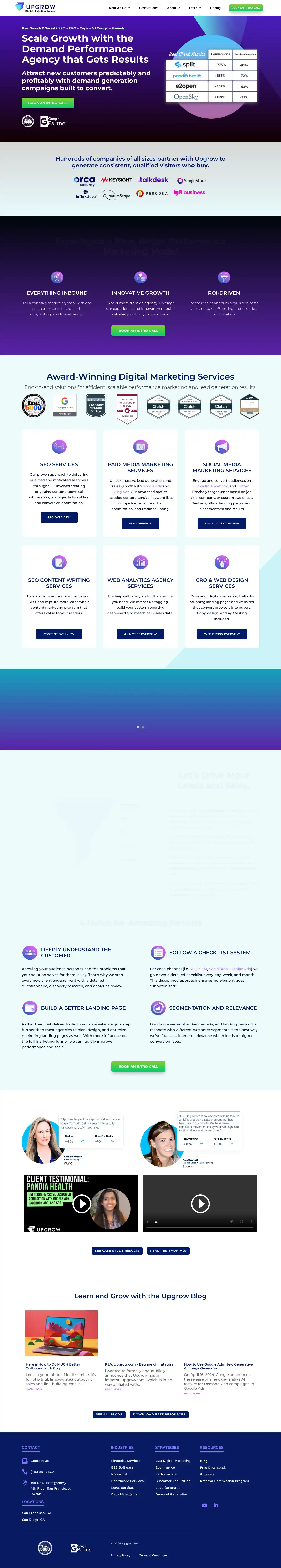 Desktop Screenshot for upgrow.io