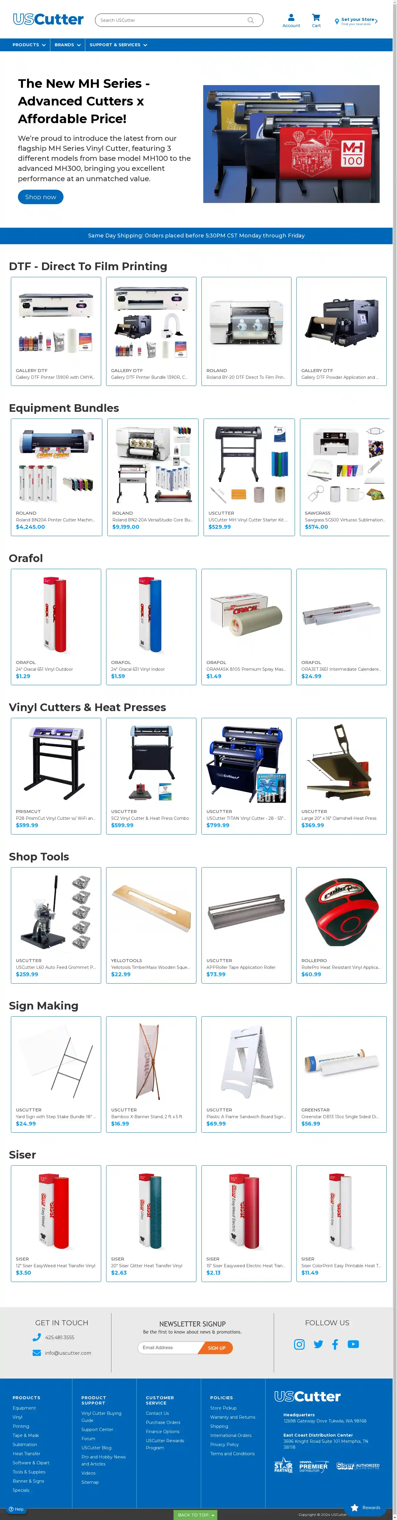 Desktop Screenshot for uscutter.com