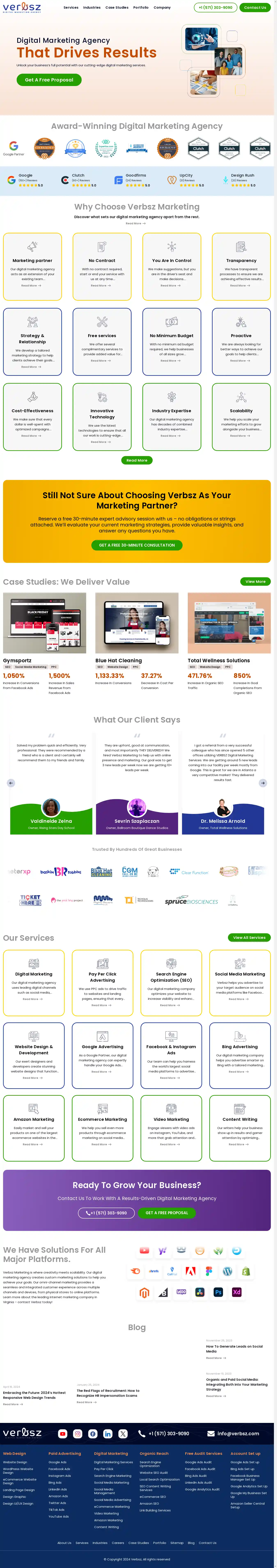 Desktop Screenshot for verbszmarketing.com