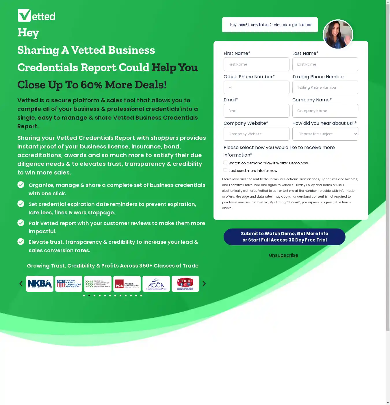 Desktop Screenshot for vettedpros.com