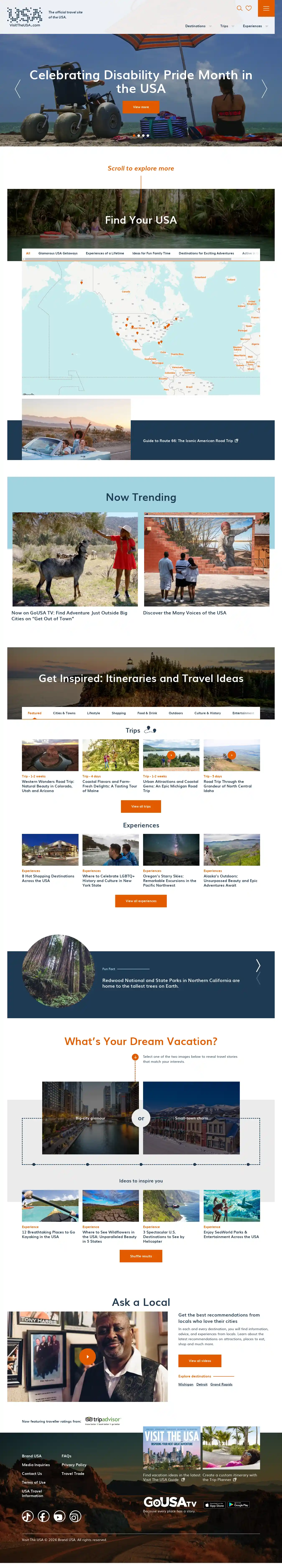 Desktop Screenshot for visittheusa.com