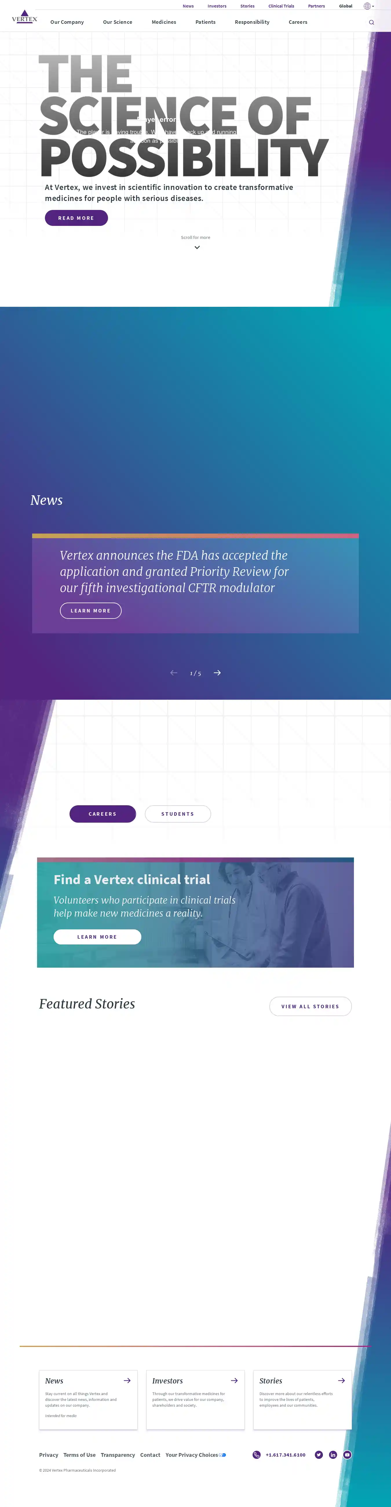 Desktop Screenshot for vrtx.com