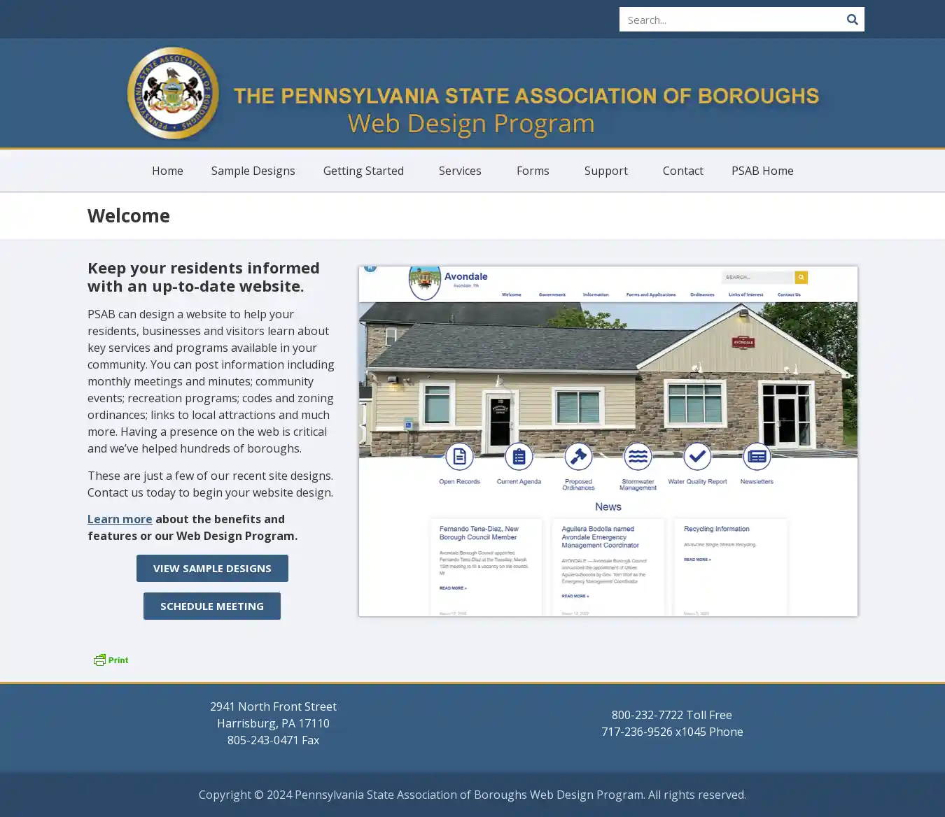Desktop Screenshot for webdesign.boroughs.org