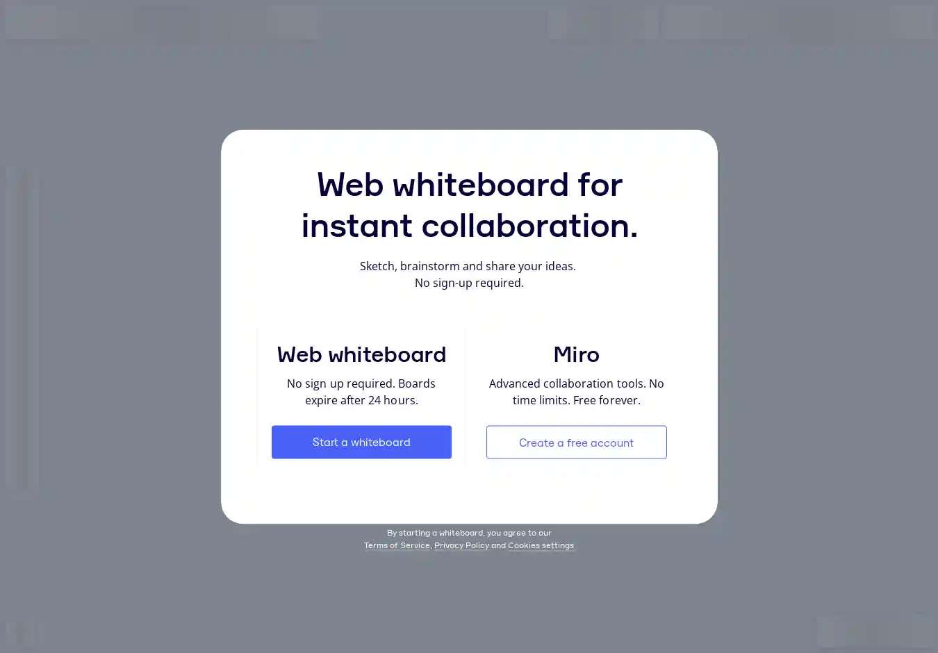 Desktop Screenshot for webwhiteboard.com