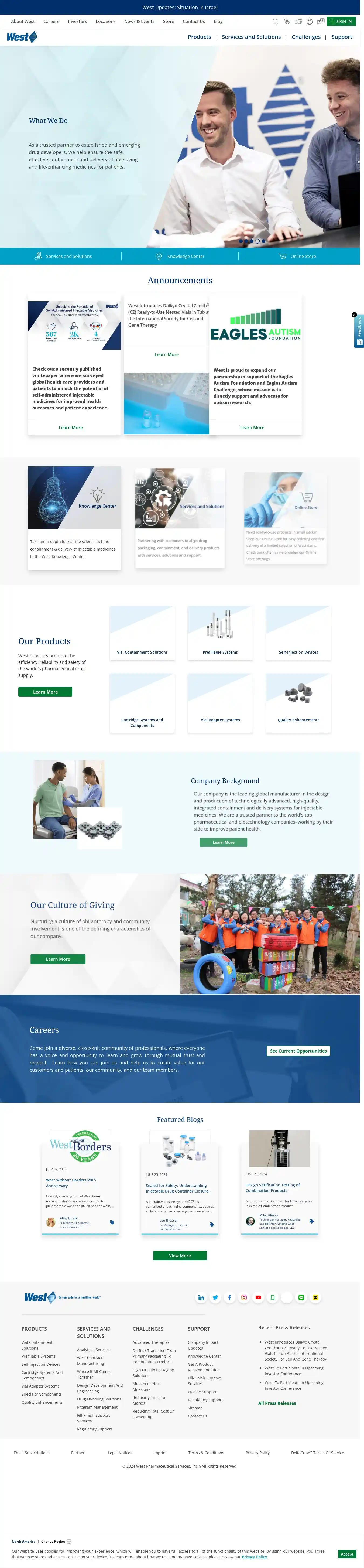 Desktop Screenshot for westpharma.com