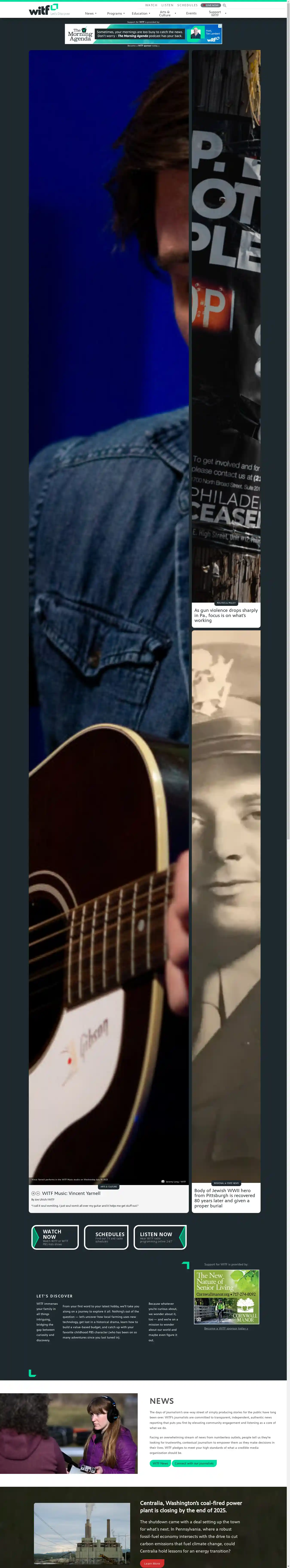 Desktop Screenshot for witf.org