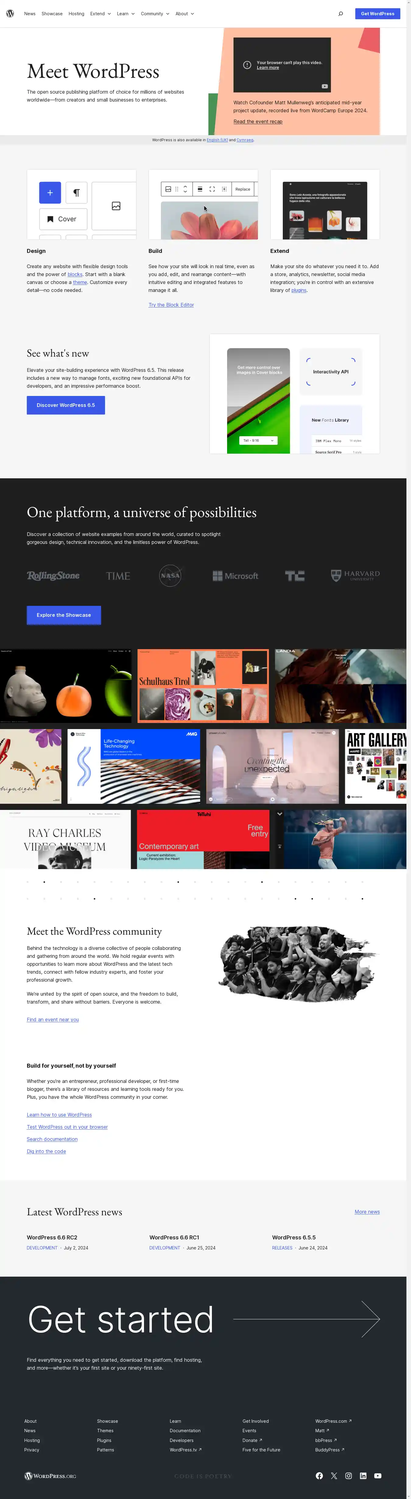 Desktop Screenshot for wordpress.org